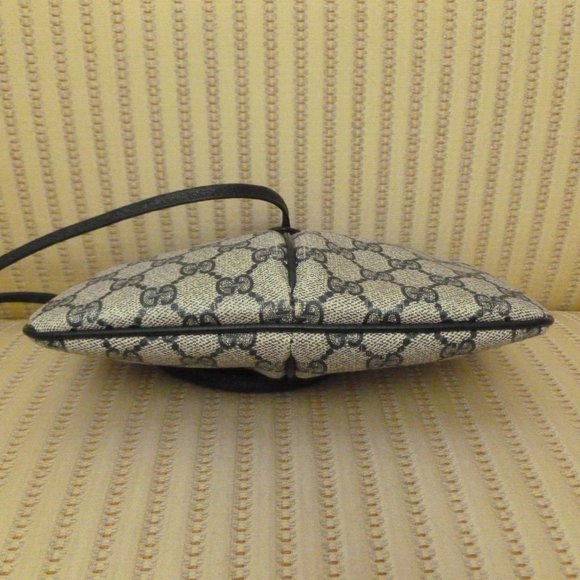 Gucci Navy GG Web Coated Canvas Crossbody Bag - Picture 4 of 10